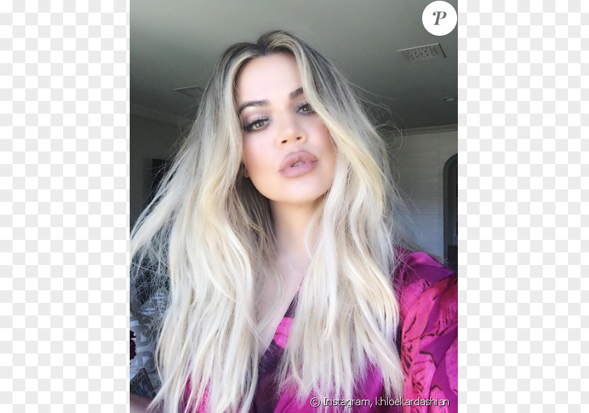 Khloe Kardashian Khloé Blond Hair Coloring Wig PNG