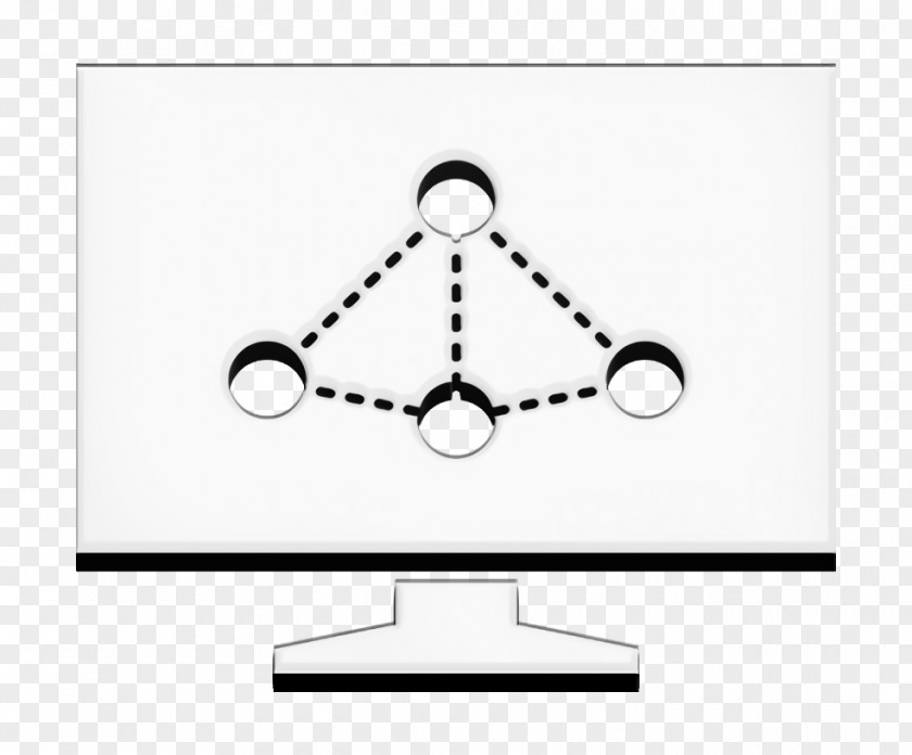 Monitor Icon Networking Facebook Pack PNG