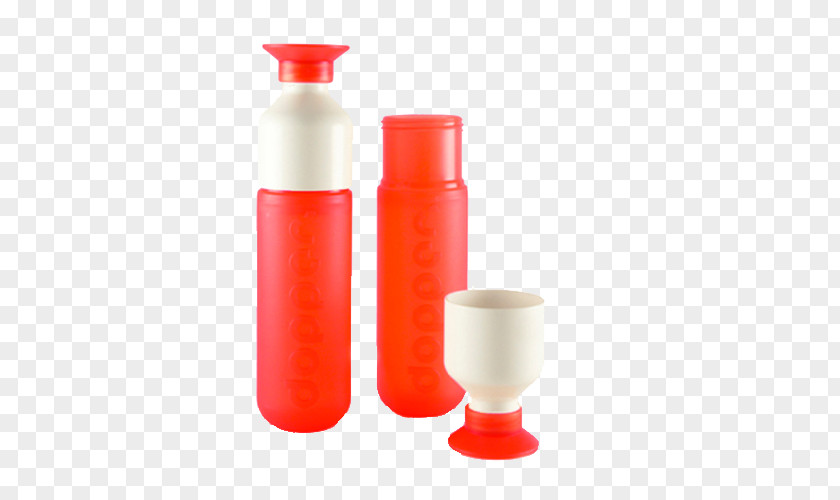 Bottle Dopper Plastic Red Orange PNG