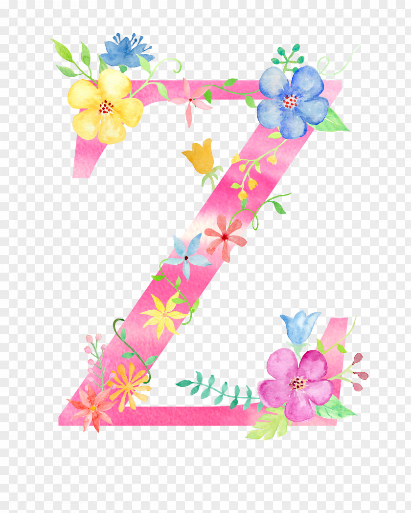 Flowers Letter Z Flower PNG