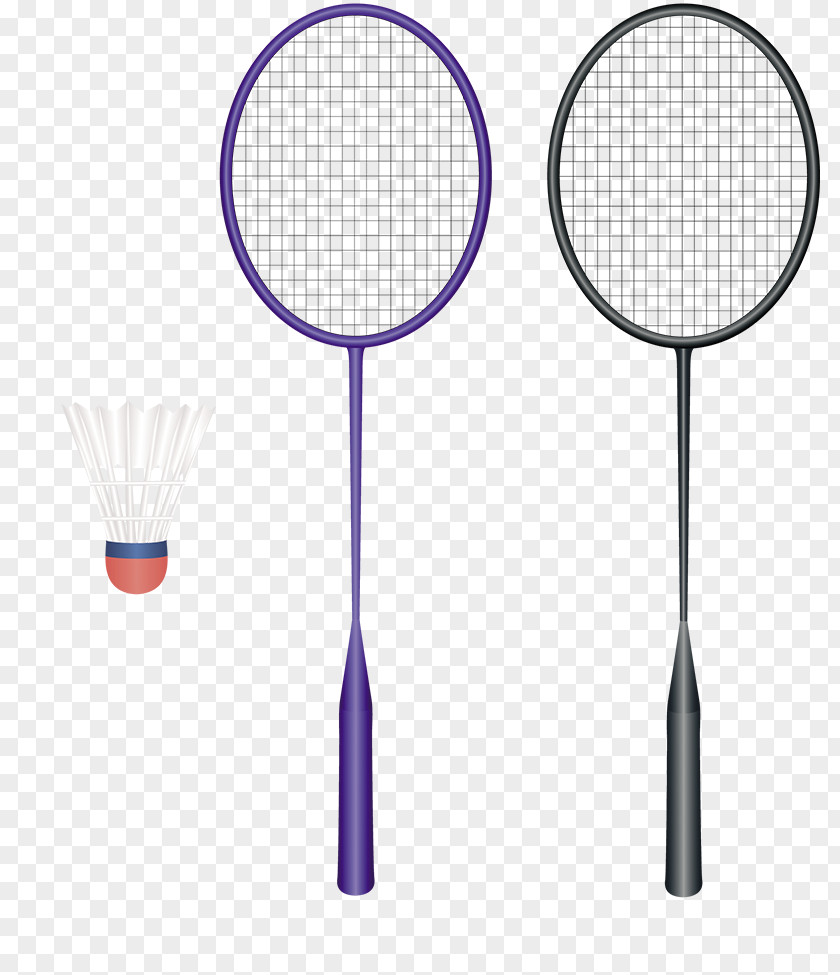 Cartoon Badminton Racket PNG