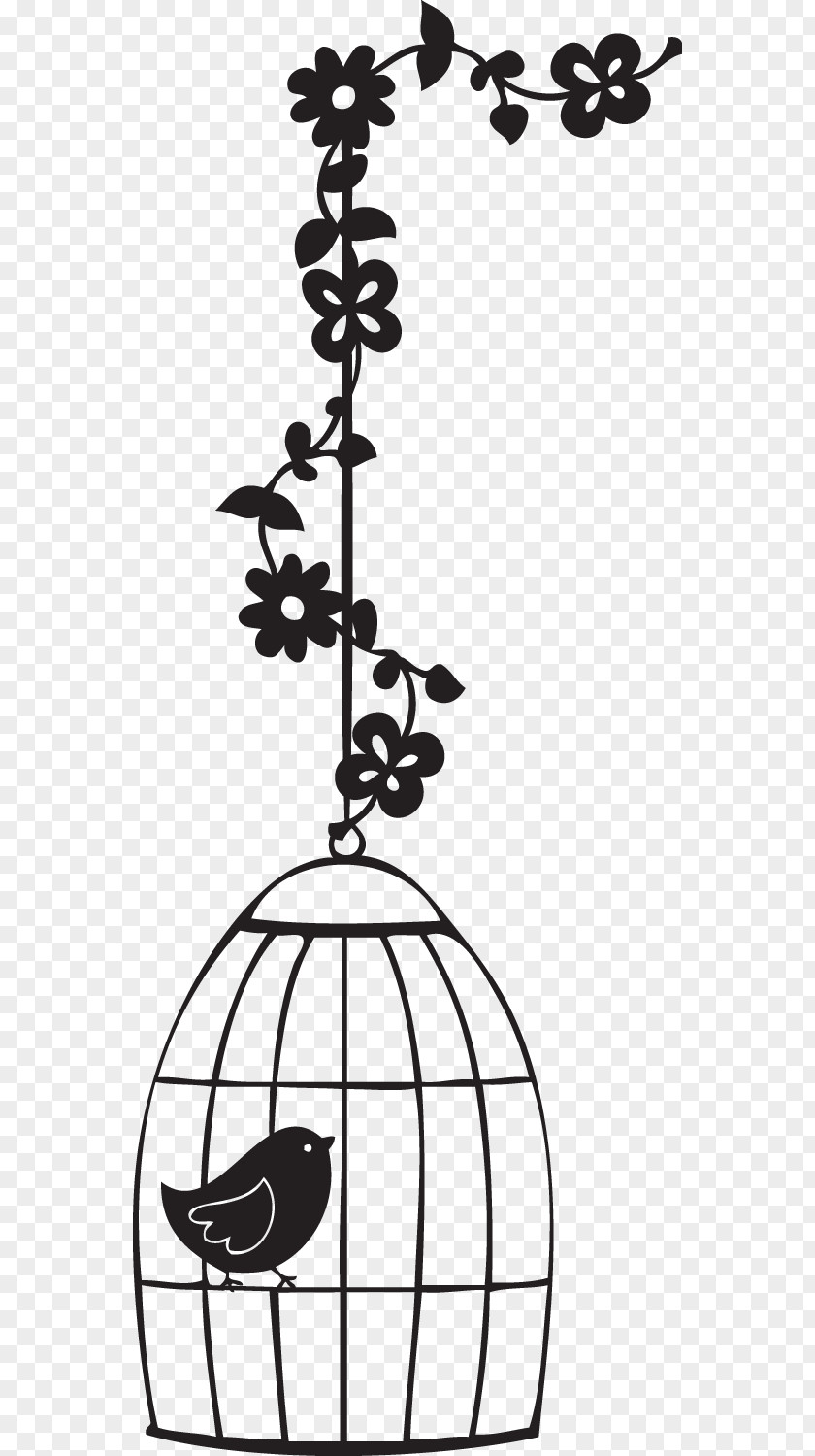 Fancy Birdcage Domestic Canary Stencil PNG