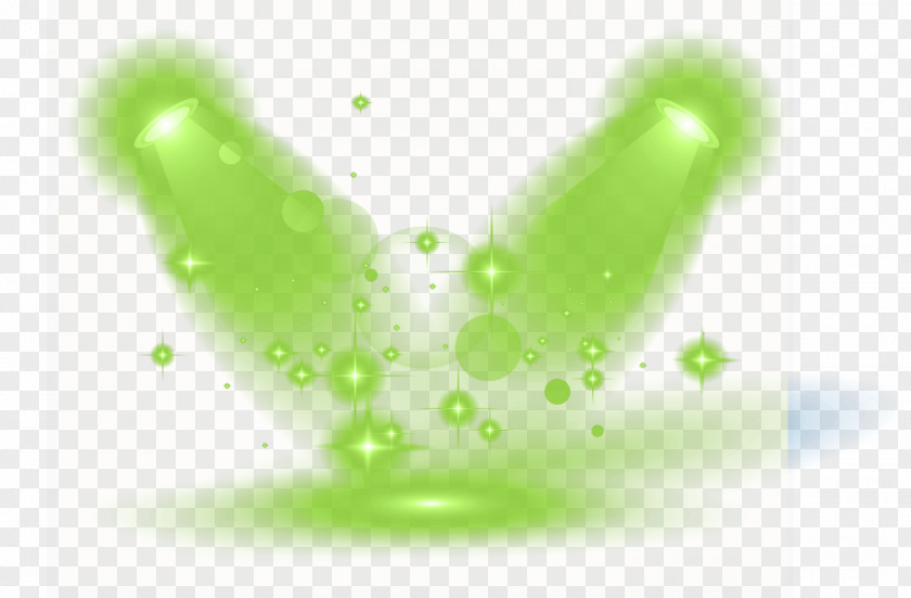 Light Effect Of Green Stage Decoration Euclidean Vector PNG