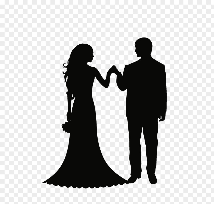 Silhouette Wedding Invitation Bridegroom Marriage Clip Art PNG