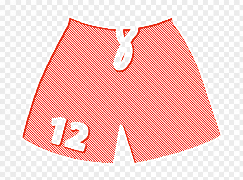 Sports Icon Shorts Football With Number 12 PNG