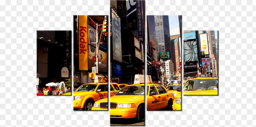 Taxi Times Square Taxicabs Of New York City Queens Yellow Cab PNG