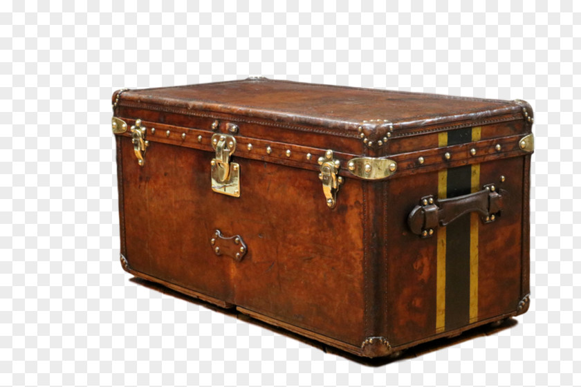 Trunk Chest Antique Leather Table PNG Table, antique clipart PNG
