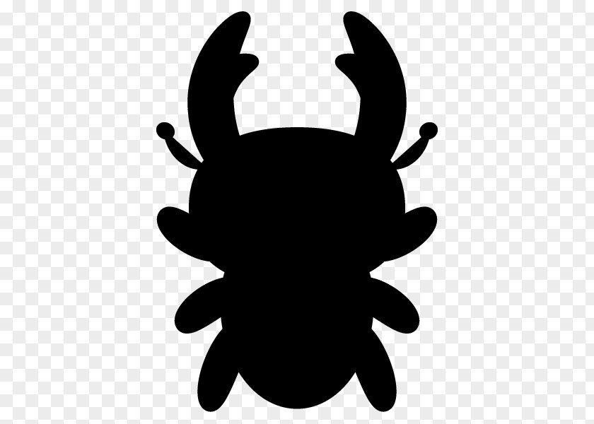 Beetle Stag Japanese Rhinoceros Silhouette Black And White PNG