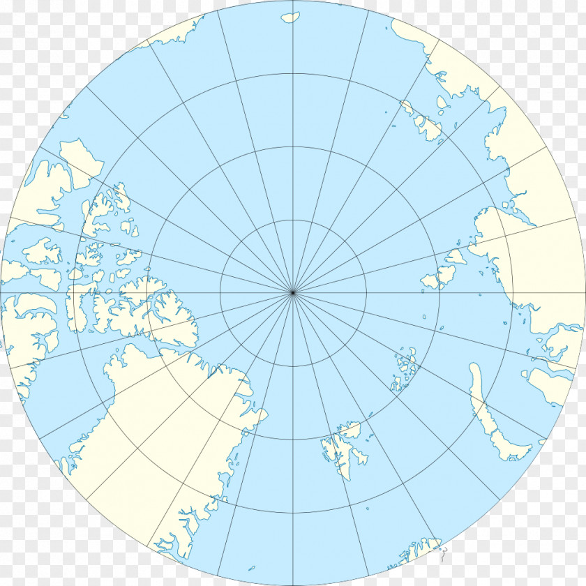 Map North Pole Arctic Ocean Spitsbergen Geomagnetic PNG