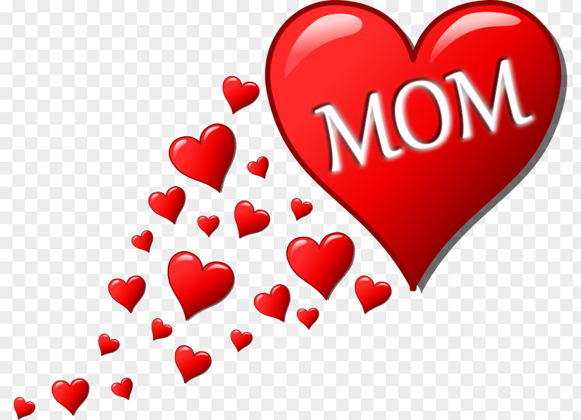 Mother's Day Heart Valentine's Clip Art PNG