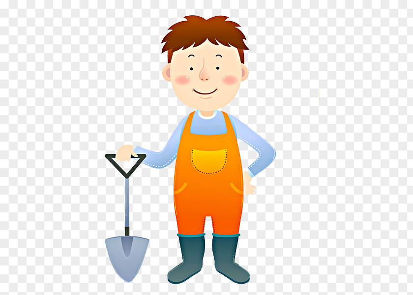 The Man With Shovel Clip Art PNG