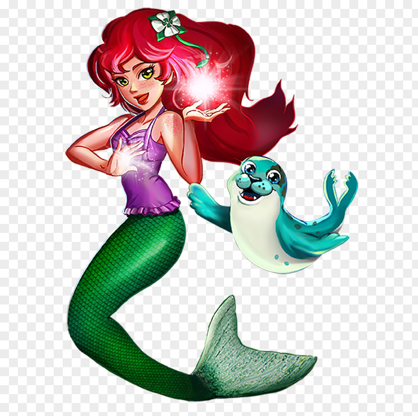 Mermaid Fin Fun Cartoon PNG