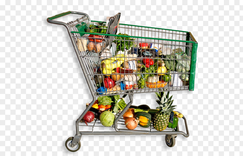 Shopping Cart Grocery Store Food Healthy Diet PNG