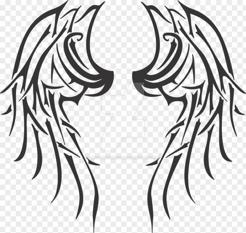 Tribal Scleral Tattooing Angel Drawing PNG