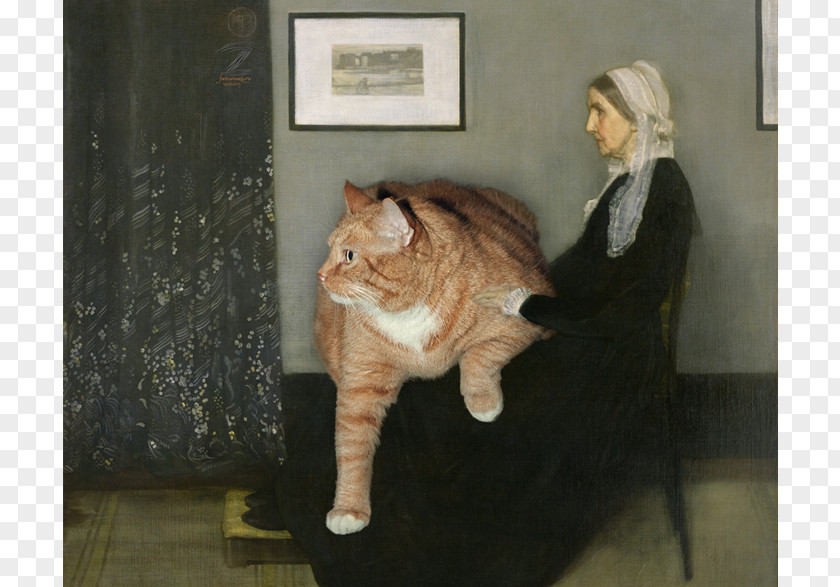 Painting Whistler's Mother Artist Danaë PNG