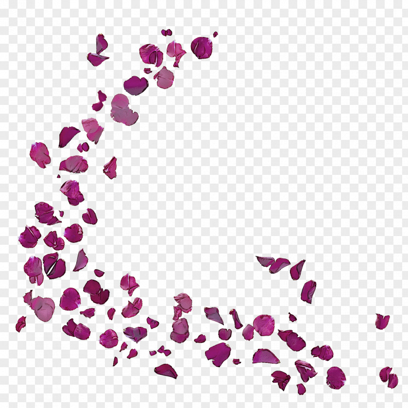 Petal Plant Pink Violet Purple Magenta Heart PNG