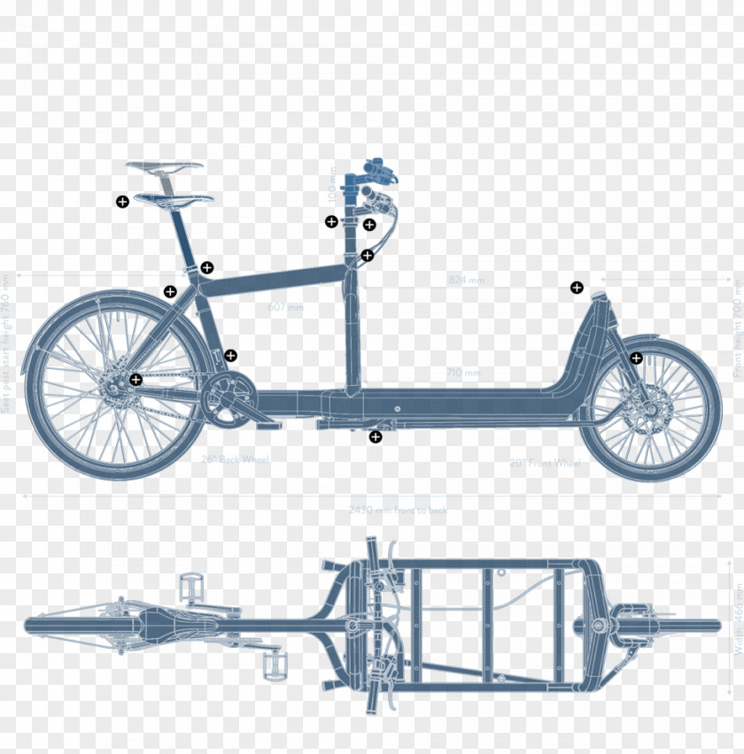 TECHNICAL Cargo Freight Bicycle Larry Vs Harry PNG