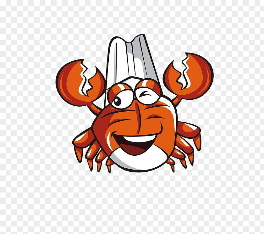 Crab Chef Cartoon PNG