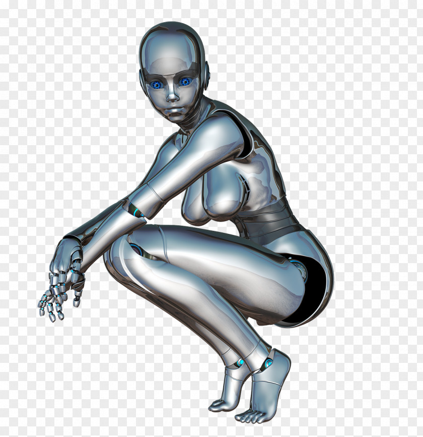 Robot Android Cyborg She Science Fiction PNG