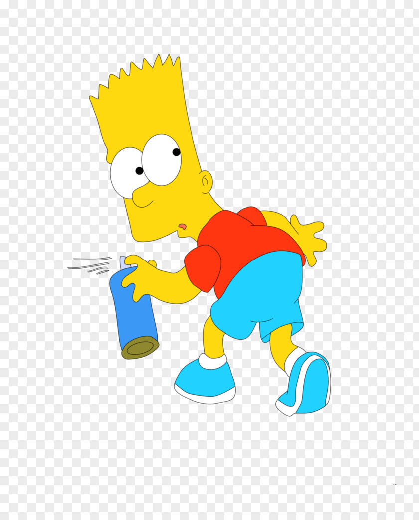 Bart Simpson Graffiti Marge Lisa PNG