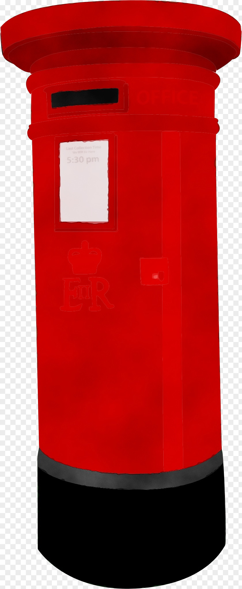 Cylinder Mailbox Red Post Box PNG