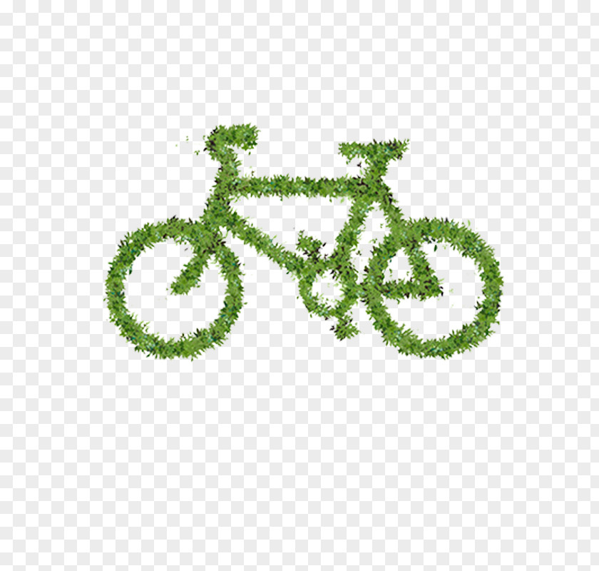Green Leaf Bicycle Cycling Traffic Sign Clip Art PNG