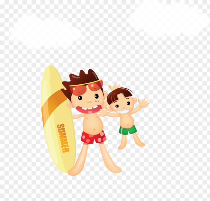 Surf Child PNG