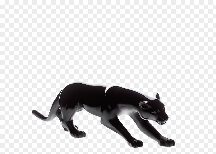 Black Panther Daum Leopard Sculpture Figurine PNG