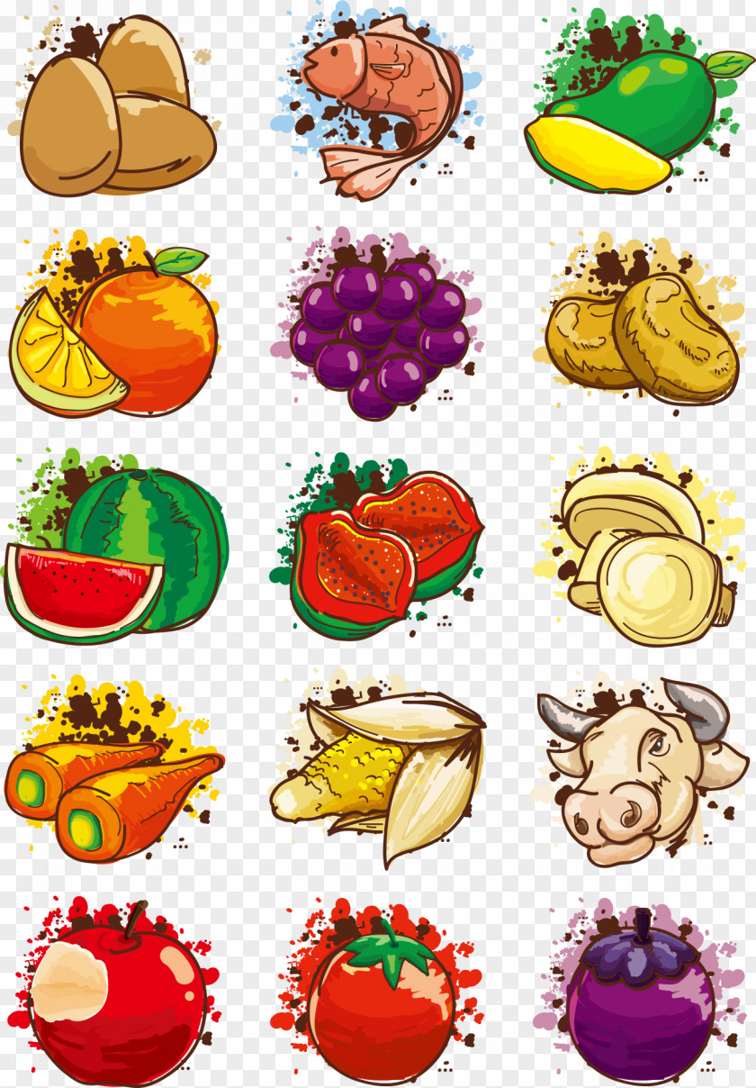 Vector Colored Vegetables Vegetable Auglis Clip Art PNG