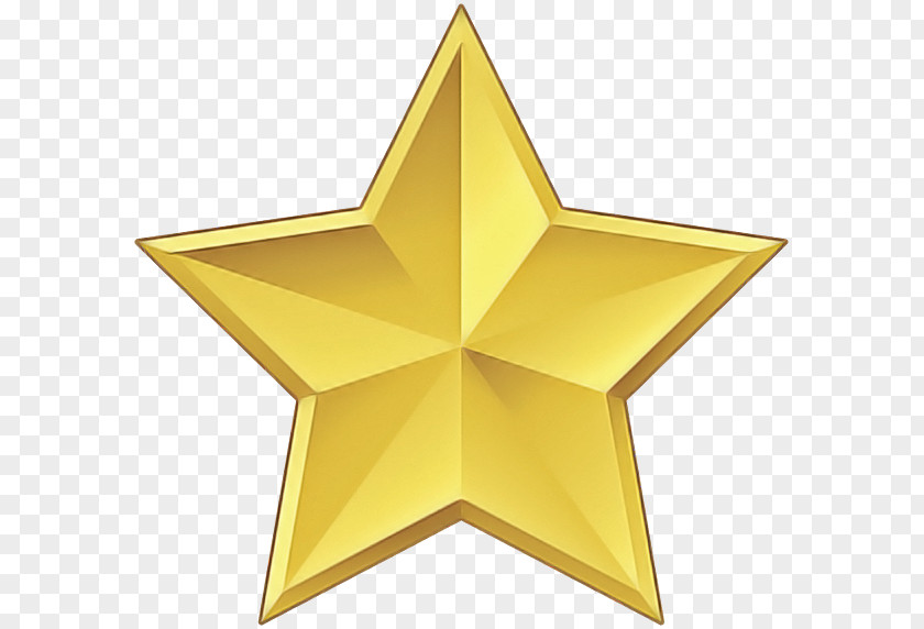 Yellow Star Astronomical Object Metal PNG