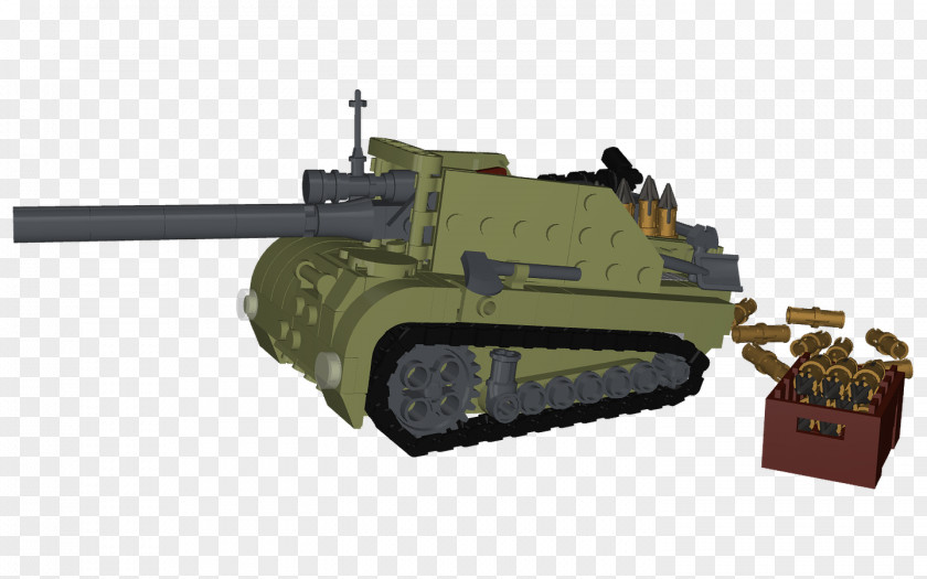 Artillery Churchill Tank Self-propelled Gun Turret PNG