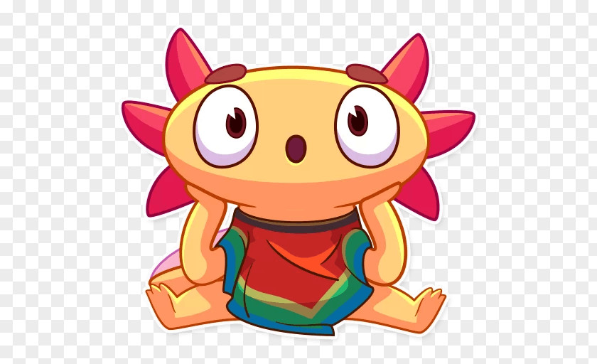 Axolotl Character Fiction Clip Art PNG