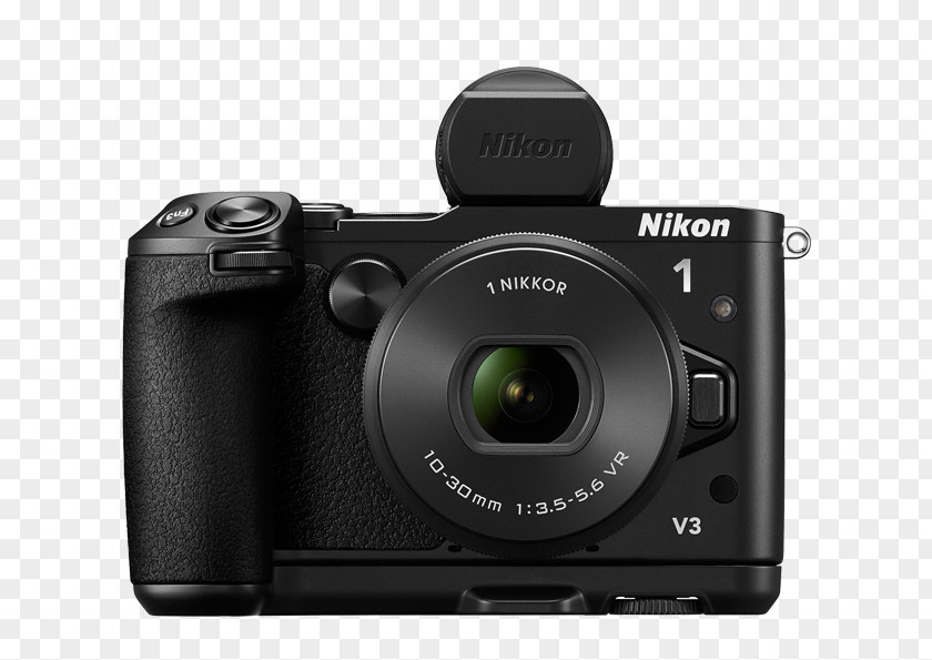 Camera Nikon 1 V2 1-mount Mirrorless Interchangeable-lens CX Format PNG