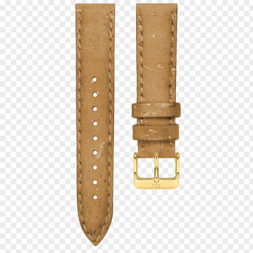 Cork Watch Strap Buckle Belt PNG