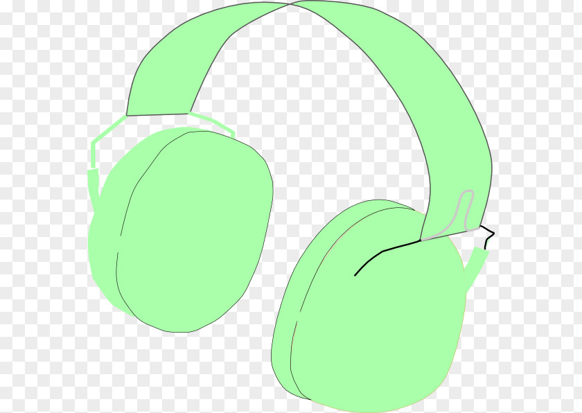 Headphones Leaf Line Clip Art PNG