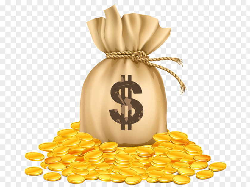 Money Bag Clip Art Gold Vector Graphics Image PNG