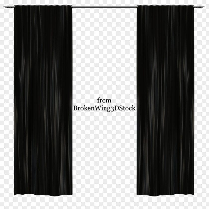 Angle Curtain Black M PNG