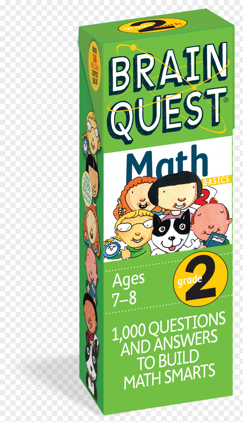 Book Brain Quest Grade 2 Math Science Quiz Sixth Workbook PNG