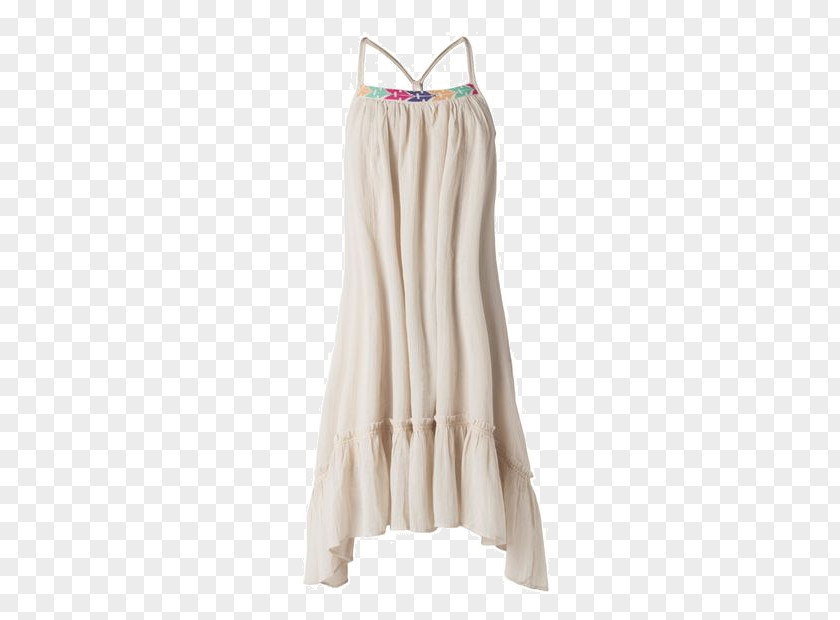 Hippie Chic Beige Dress PNG