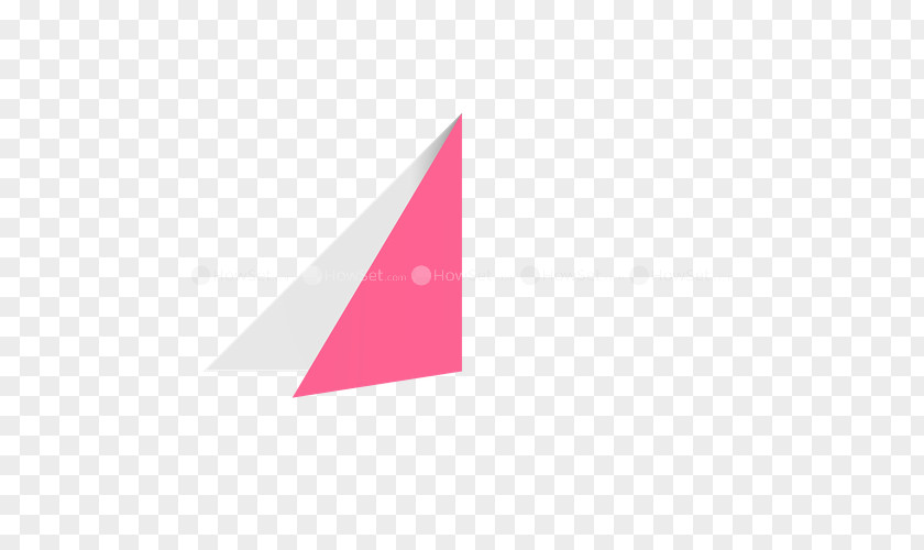 Paper Heart Triangle Origami Logo PNG