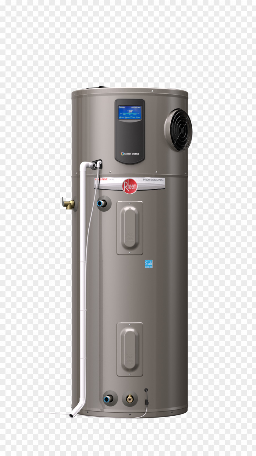 Water Heater Heating Rheem Electric Electricity Efficient Energy Use PNG