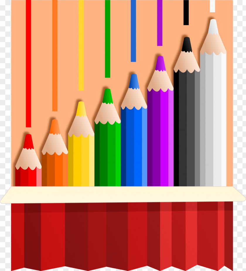 Color Pencil Colored Drawing Clip Art PNG
