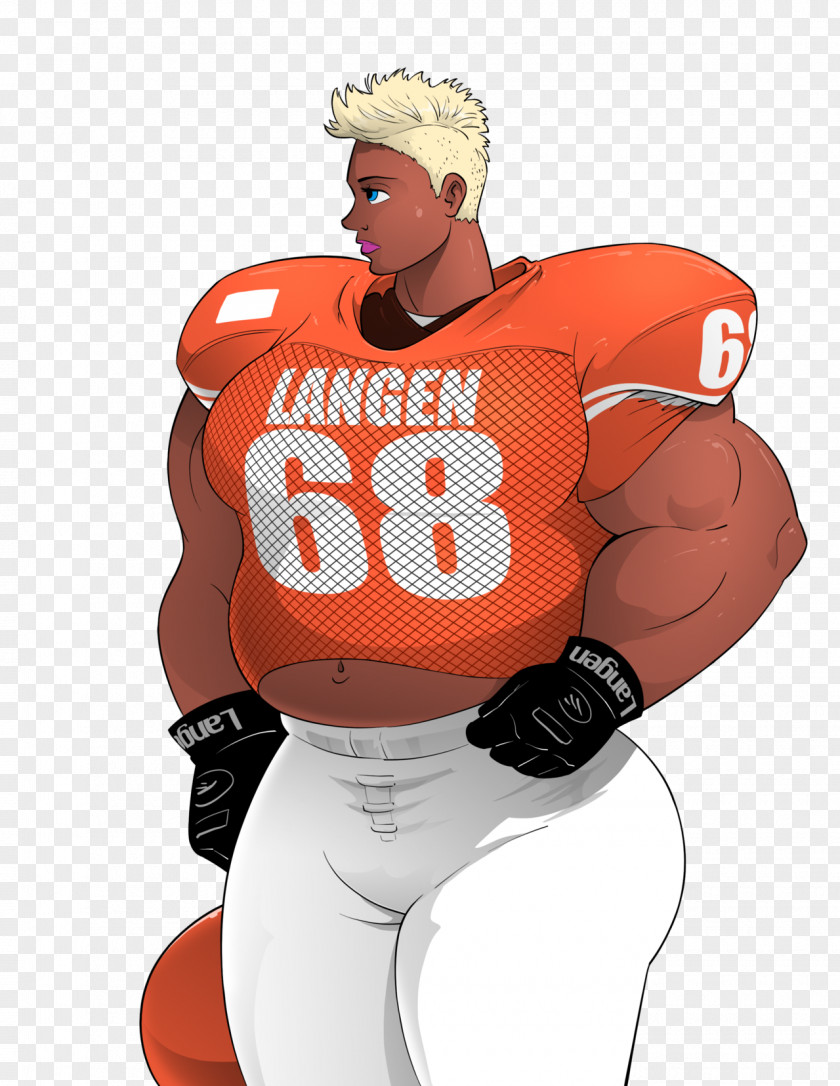 Football Star Boxing Glove Cartoon Shoulder PNG