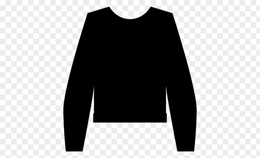 M T-shirt Sleeve Shoulder Sweater Black & White PNG