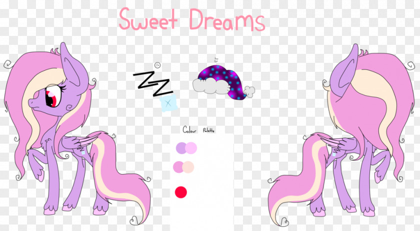 Sweet Dreams Horse Unicorn Clip Art PNG