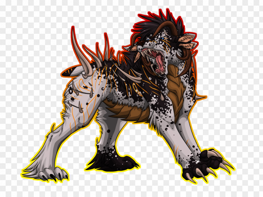 Demon Carnivora Hellhound Legendary Creature PNG