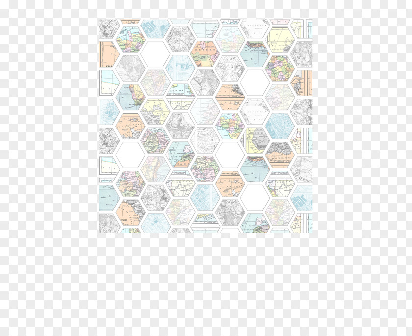 Map Paper Hexagon Hex Geometry Regular Polygon PNG