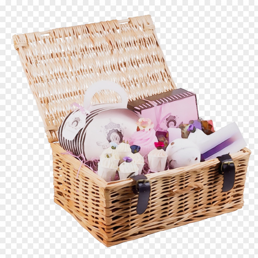 Storage Basket Home Accessories Wicker Hamper Picnic Gift PNG