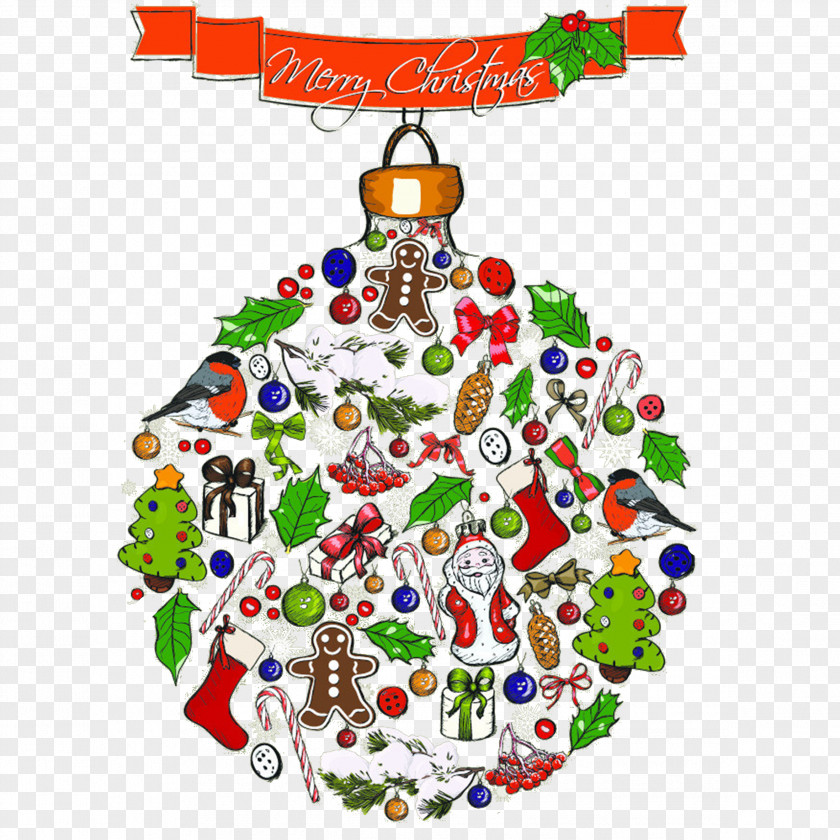 Christmas Balls Tree Ornament Clip Art PNG