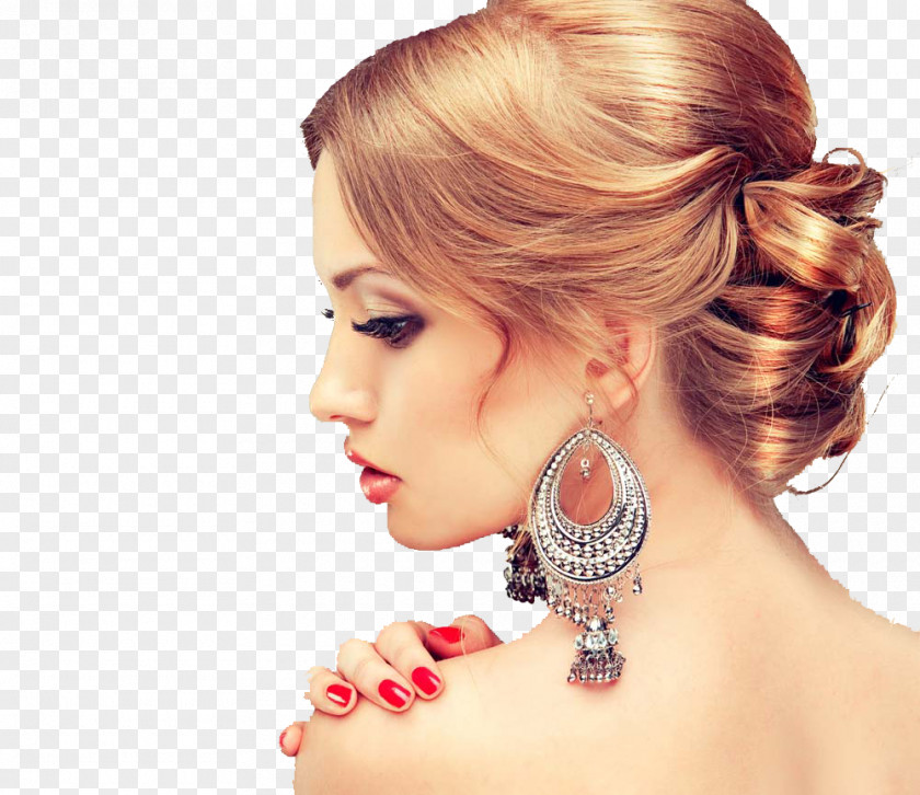 Jewelry Model Earring Beauty Parlour Hairstyle PNG